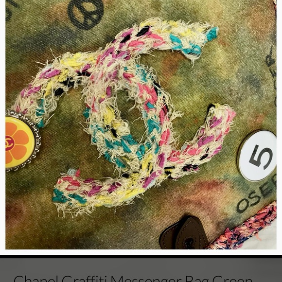 Chanel Limited Edition Multicolor Graffiti Canvas On The Pavements Messenger Bag - Picture 4 of 7